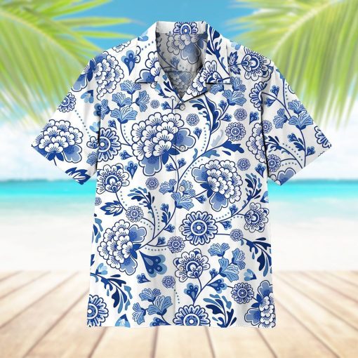 Gearhuman 3D Porcelain Pattern Hawaii Shirt ZK0406215 Hawai Shirt