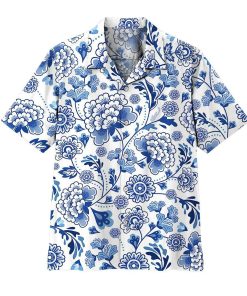 Gearhuman 3D Porcelain Pattern Hawaii Shirt ZK0406215 Hawai Shirt Short Sleeve Shirt S 