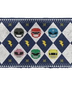 Gearhuman 3D Power Ranger Blue Ugly Doormat GV25018 Doormat Doormat S(15,8''x23,6'')