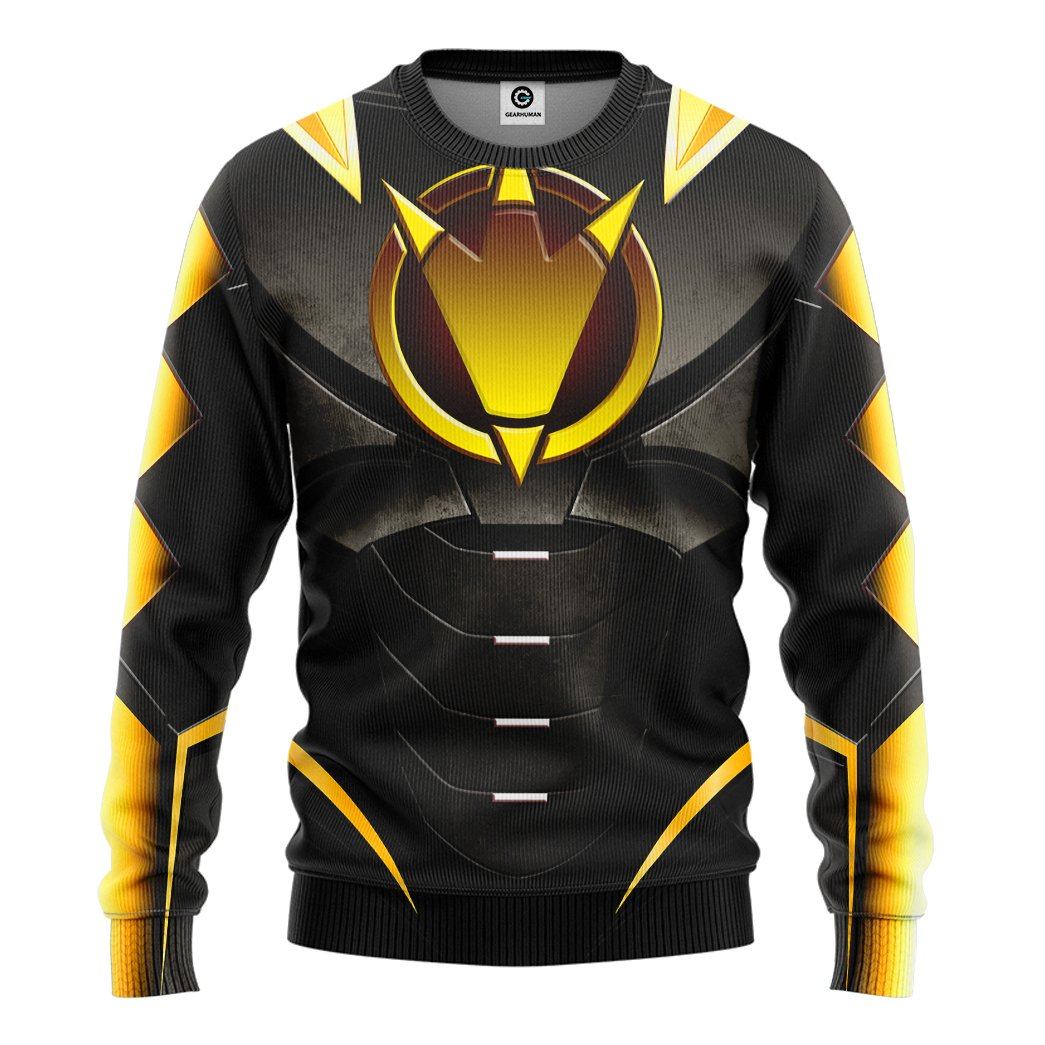Gearhumans 3D Power Ranger Dino Thunder Black Custom Tshirt Hoodie Apparel 6 Gearhuman 3D Power Ranger Dino Thunder Black Custom Tshirt Hoodie Apparel GK260126 3D Apparel Long Sleeve S