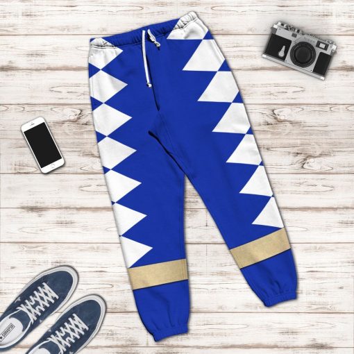Gearhuman 3D Power Ranger Dino Thunder Blue Custom Sweatpants CK080117 Sweatpants