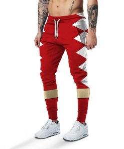 Gearhuman 3D Power Ranger Dino Thunder Red Custom Sweatpants CK080116 Sweatpants Sweatpants S 