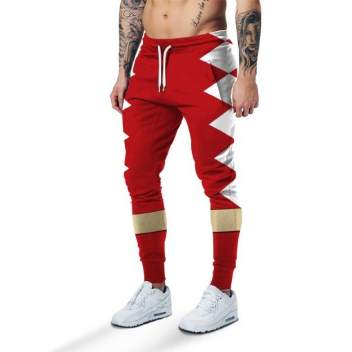 Gearhuman 3D Power Ranger Dino Thunder Red Custom Sweatpants CK080116 Sweatpants Sweatpants S