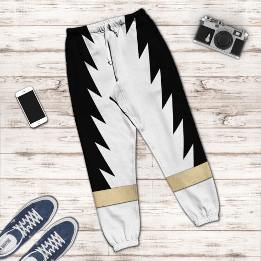 Gearhuman 3D Power Ranger Dino Thunder White Custom Sweatpants CK080119 Sweatpants