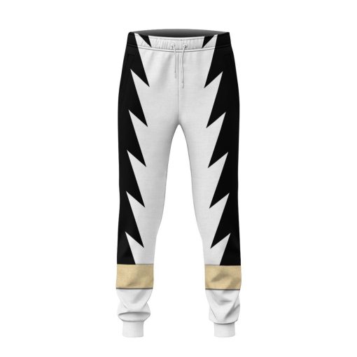 Gearhuman 3D Power Ranger Dino Thunder White Custom Sweatpants CK080119 Sweatpants