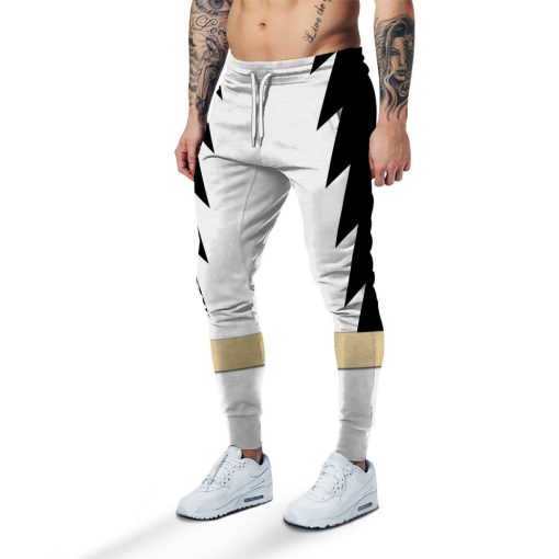 Gearhuman 3D Power Ranger Dino Thunder White Custom Sweatpants CK080119 Sweatpants Sweatpants S
