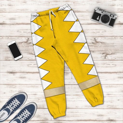 Gearhuman 3D Power Ranger Dino Thunder Yellow Custom Sweatpants CK080120 Sweatpants