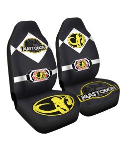 Gearhuman 3D Power Ranger Mastodon Black Custom Car Seat Covers GV20012 Car Seat Covers Car Seat Covers Freesize 