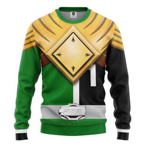 Gearhuman 3D Power Ranger S.P.D Green BSquad Extened Universe Tshirt Hoodie Apparel GB290131 3D Apparel