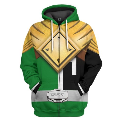Gearhuman 3D Power Ranger S.P.D Green BSquad Extened Universe Tshirt Hoodie Apparel GB290131 3D Apparel
