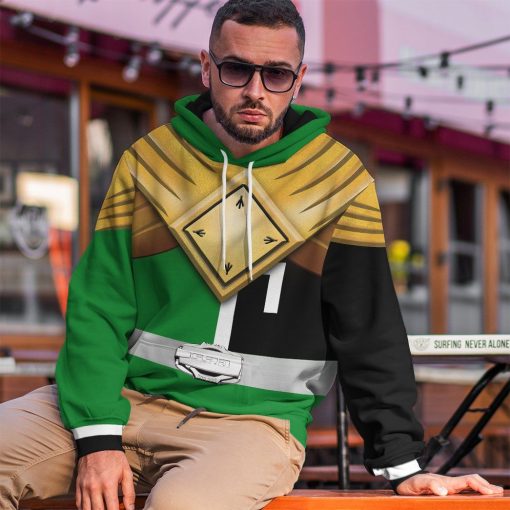 Gearhuman 3D Power Ranger S.P.D Green BSquad Extened Universe Tshirt Hoodie Apparel GB290131 3D Apparel