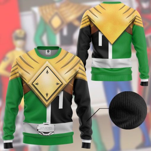 Gearhuman 3D Power Ranger S.P.D Green BSquad Extened Universe Tshirt Hoodie Apparel GB290131 3D Apparel