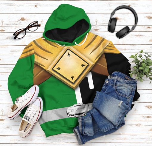 Gearhuman 3D Power Ranger S.P.D Green BSquad Extened Universe Tshirt Hoodie Apparel GB290131 3D Apparel