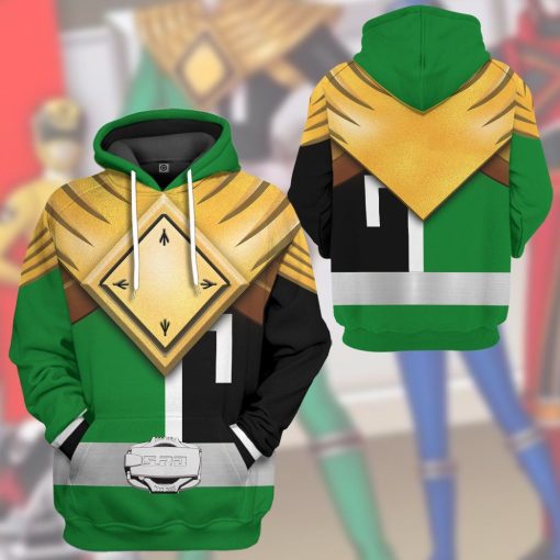 Gearhuman 3D Power Ranger S.P.D Green BSquad Extened Universe Tshirt Hoodie Apparel GB290131 3D Apparel