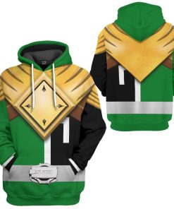 Gearhuman 3D Power Ranger S.P.D Green BSquad Extened Universe Tshirt Hoodie Apparel GB290131 3D Apparel Hoodie S