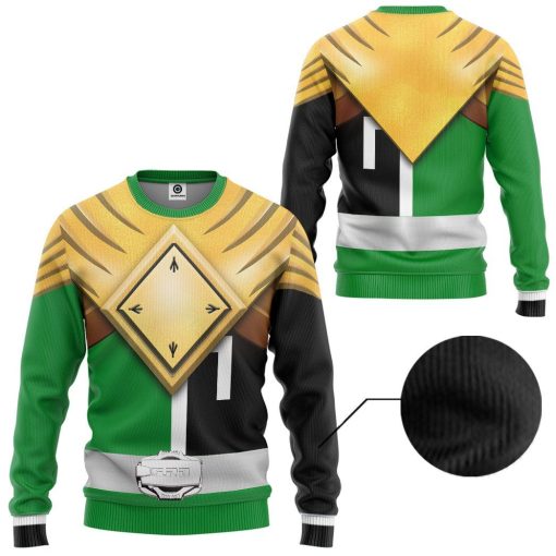 Gearhuman 3D Power Ranger S.P.D Green BSquad Extened Universe Tshirt Hoodie Apparel GB290131 3D Apparel Long Sleeve S