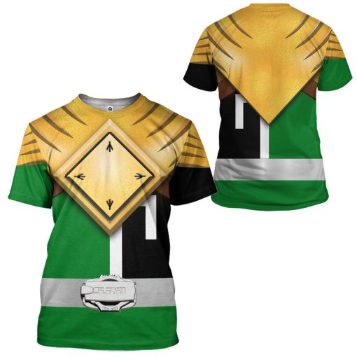 Gearhuman 3D Power Ranger S.P.D Green BSquad Extened Universe Tshirt Hoodie Apparel GB290131 3D Apparel T-Shirt S