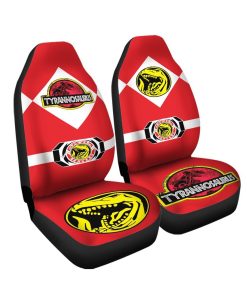 Gearhuman 3D Power Ranger Tyrannosaurus Red Custom Car Seat Covers GV20014 Car Seat Covers Car Seat Covers Freesize 