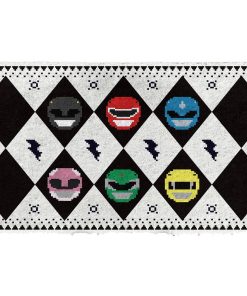 Gearhuman 3D Power Ranger White Ugly Doormat GV250114 Doormat Doormat S(15,8''x23,6'')