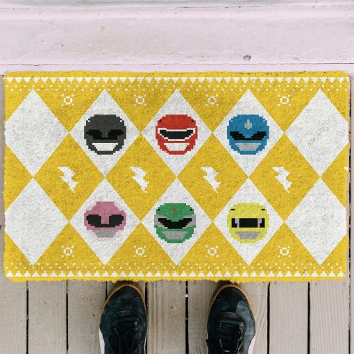 Gearhuman 3D Power Ranger Yellow Ugly Doormat GV250113 Doormat