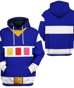 Gearhuman 3D Power Rangers in Space Blue Custom Tshirt Hoodie Apparel GV040114 3D Apparel 
