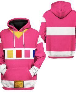 Gearhuman 3D Power Rangers in Space Pink Custom Tshirt Hoodie Apparel GV040112 3D Apparel 