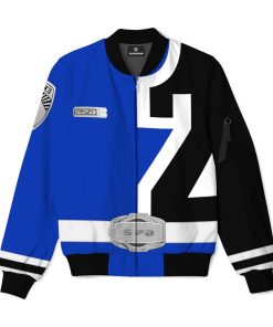 Gearhuman 3D Power Rangers SPD Blue Custom Bomber GB22029 Bomber Jacket Bomber S