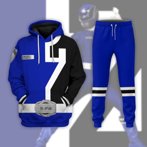 Gearhuman 3D Power Rangers S.P.D Blue Sweatpants GB290126 Sweatpants