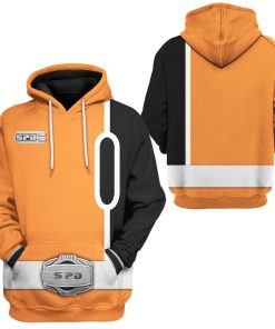 Gearhuman 3D Power Rangers SPD Orange Tshirt Hoodie Apparel GB290114 3D Apparel