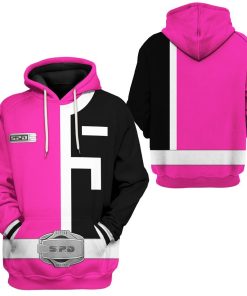 Gearhuman 3D Power Rangers S.P.D Pink Tshirt Hoodie Apparel GB290123 3D Apparel