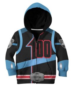 Gearhuman 3D Power Rangers SPD Shadow Tshirt Hoodie Kids GB22023 Kid 3D Apparel Kid Hoodie XS