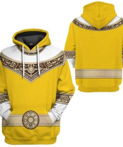 Gearhuman 3D Power Rangers Zeo Yellow Custom Tshirt Hoodie Apparel GV06012 3D Apparel