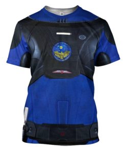 Gearhuman 3D Prometheus Space Suit Custom Tshirt Apparel GW21098 3D T-shirt T-Shirt S 