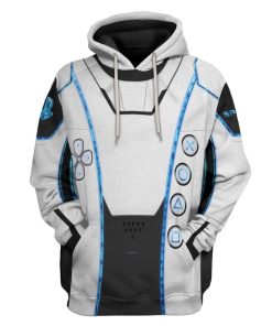 Gearhuman 3D PS5 Controller Spacesuit Custom Hoodie Apparel GW12066 3D Custom Fleece Hoodies Hoodie S