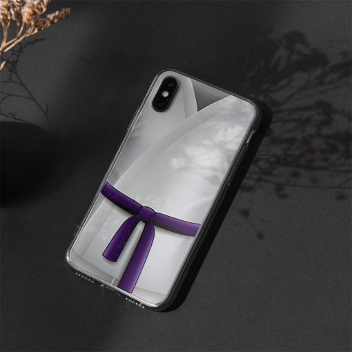 Gearhuman 3D Purple Karate Belt Phone Case ZK1706214 Glass Phone Case
