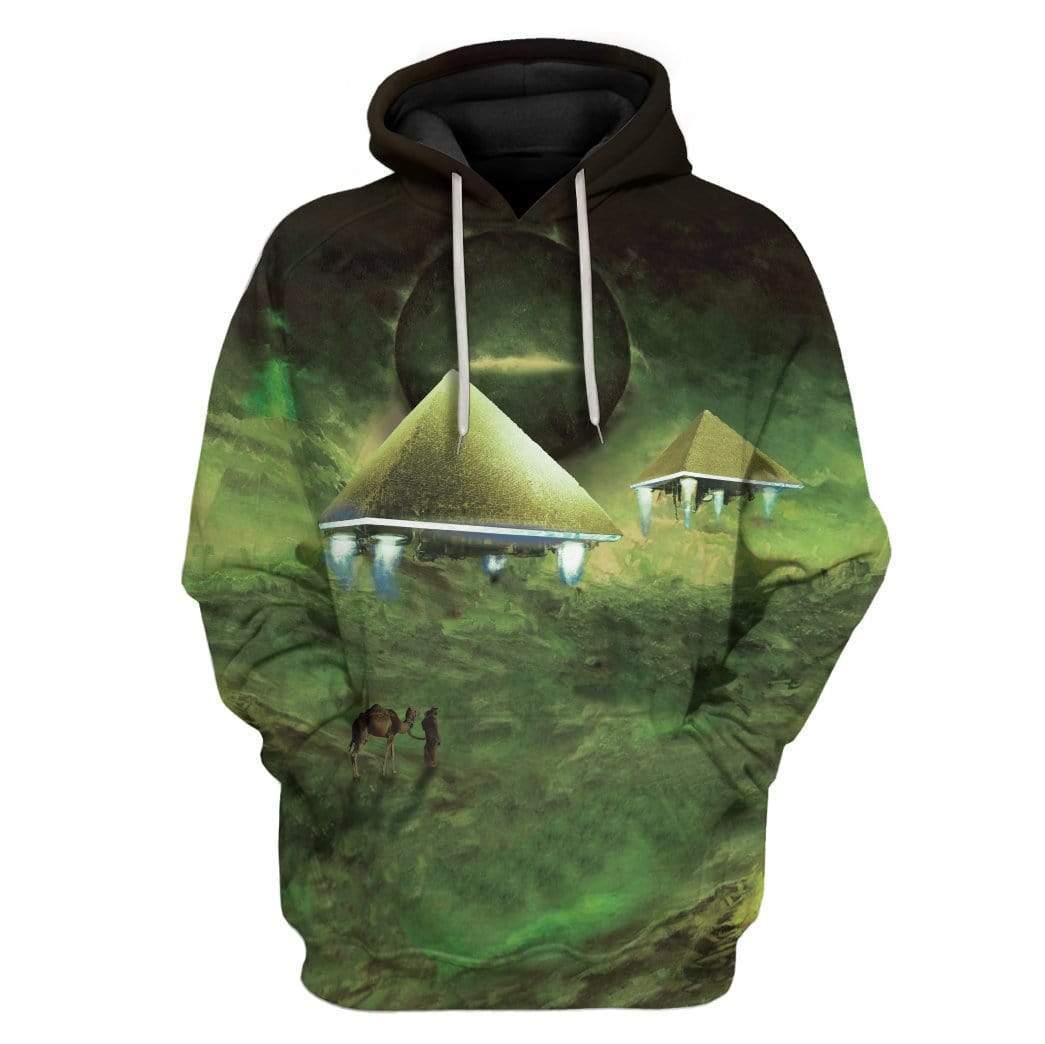 Gearhumans 3D Pyramids At Night Custom Hoodies Apparel 1 Gearhuman 3D Pyramids At Night Custom Hoodies Apparel GA19029 3D Custom Fleece Hoodies Hoodie S