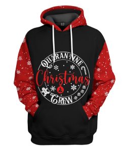 Gearhuman 3D Quarantine Christmas Crew Custom Tshirt Hoodie Apparel GB12112 3D Apparel Hoodie S 