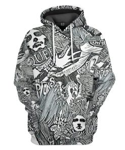 Gearhuman 3D Queen Album Art Custom Hoodie Apparel GN11082 3D Custom Fleece Hoodies Hoodie S