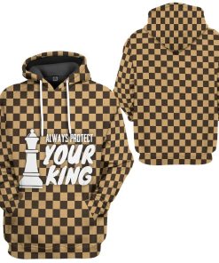 Gearhuman 3D Queen Chessboard Couple Tshirt Hoodie Apparel GB150117 3D Apparel 