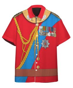 Gearhuman 3D Queen Elizabeth Custom Short Sleeve Shirt GV171110 Short Sleeve Shirt Short Sleeve Shirt S 