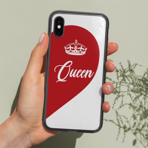 Gearhuman 3D Queen Valentine Custom Phonecase GB22014 Glass Phone Case
