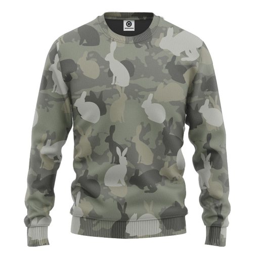 Gearhuman 3D Rabbit Camo Custom Tshirt Hoodie Apparel GV08126 3D Apparel Long Sleeve S
