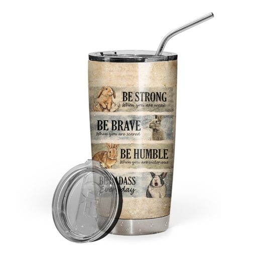 Gearhuman 3D Rabbit Knowledge Custom Tumbler GB09125 Tumbler Short 20oz