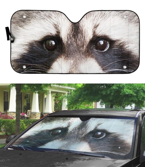 Gearhuman 3D Raccoon Eyes Sunshade ZK0707213 Auto Sunshade