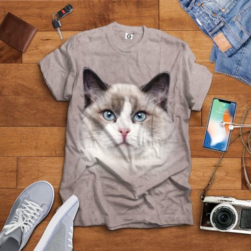 Gearhuman 3D Ragdoll Cat Tshirt Hoodie Apparel GL22121 3D Apparel