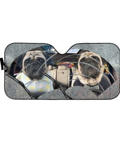 Gearhuman 3D Rain Pugs Custom Car Auto Sunshade GV31085 Auto Sunshade 57''x27.5'' 