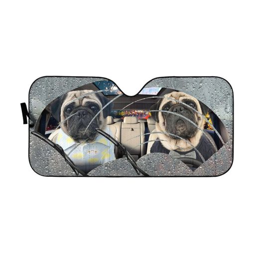 Gearhuman 3D Rain Pugs Custom Car Auto Sunshade GV31085 Auto Sunshade 57''x27.5''