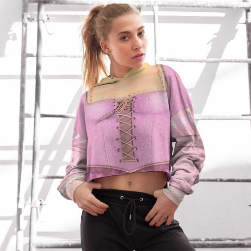 Gearhuman 3D Rapunzel Princess Custom Crop Hoodie CC08126 Crop Hoodie