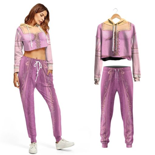 Gearhuman 3D Rapunzel Princess Custom Crop Hoodie CC08126 Crop Hoodie