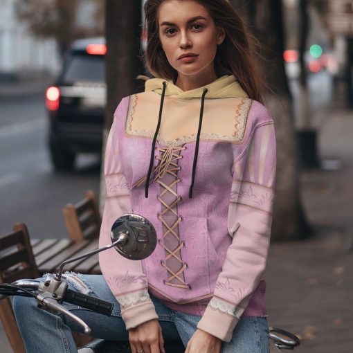 Gearhuman 3D Rapunzel Princess Custom Tshirt Hoodie Appreal CC24113 3D Apparel